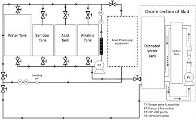 Removal of Pseudomonas fluorescens biofilms from pilot-scale food processing equipment using ozone-assisted cleaning-in-place